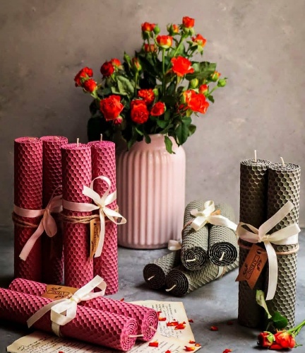 شمع های موم عسل