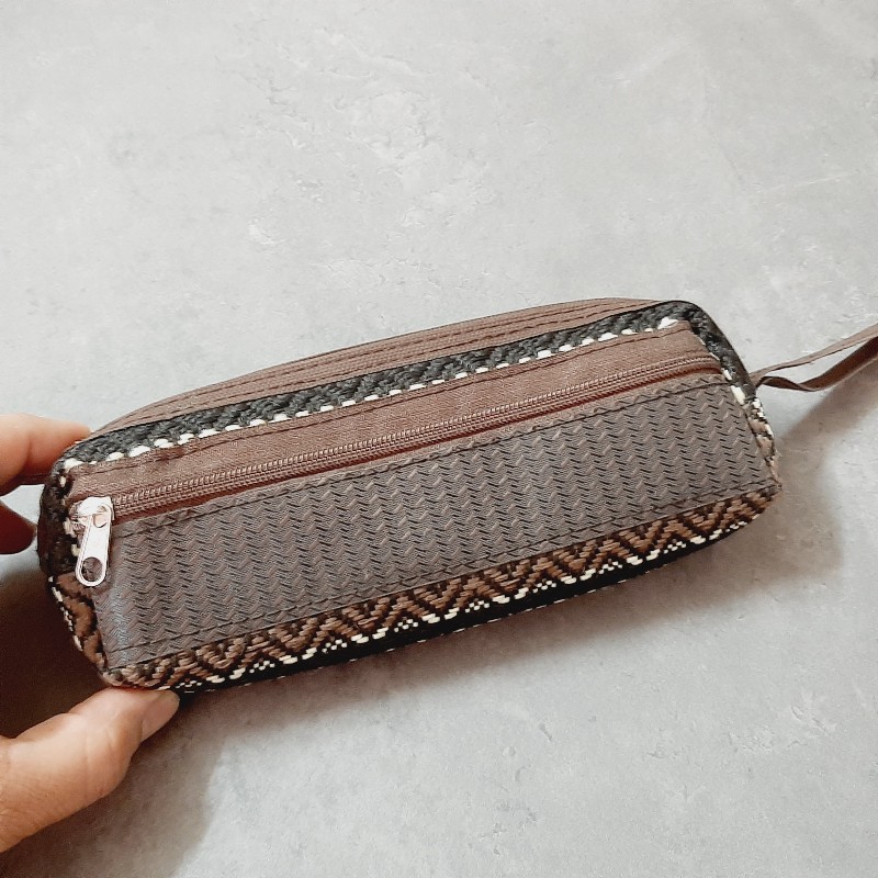 کیف دو زیپ طرح گلیم کد ۱