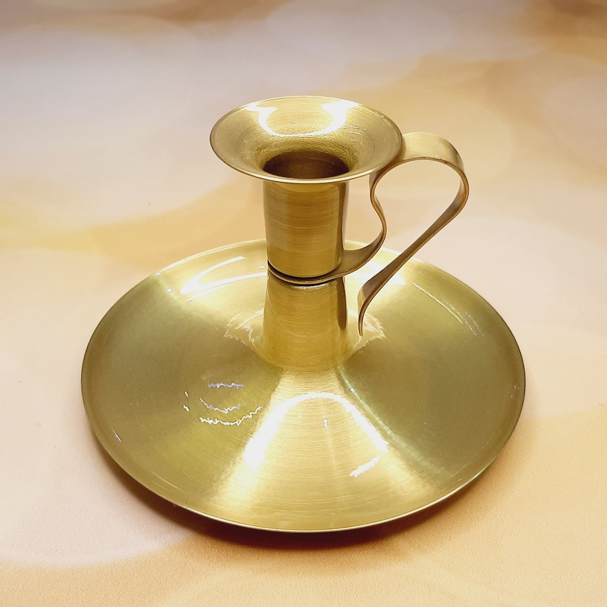جاشمعی دسته دار فلزی جنس برنجی