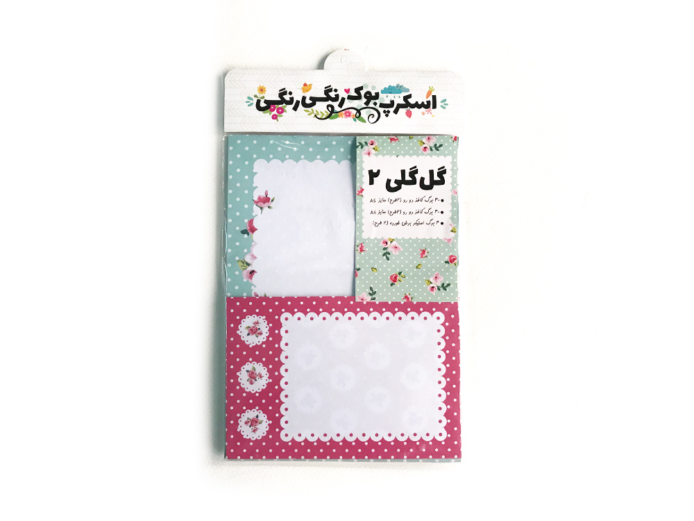 بسته کاغذ اسکرپ بوک – گل گلی ۲