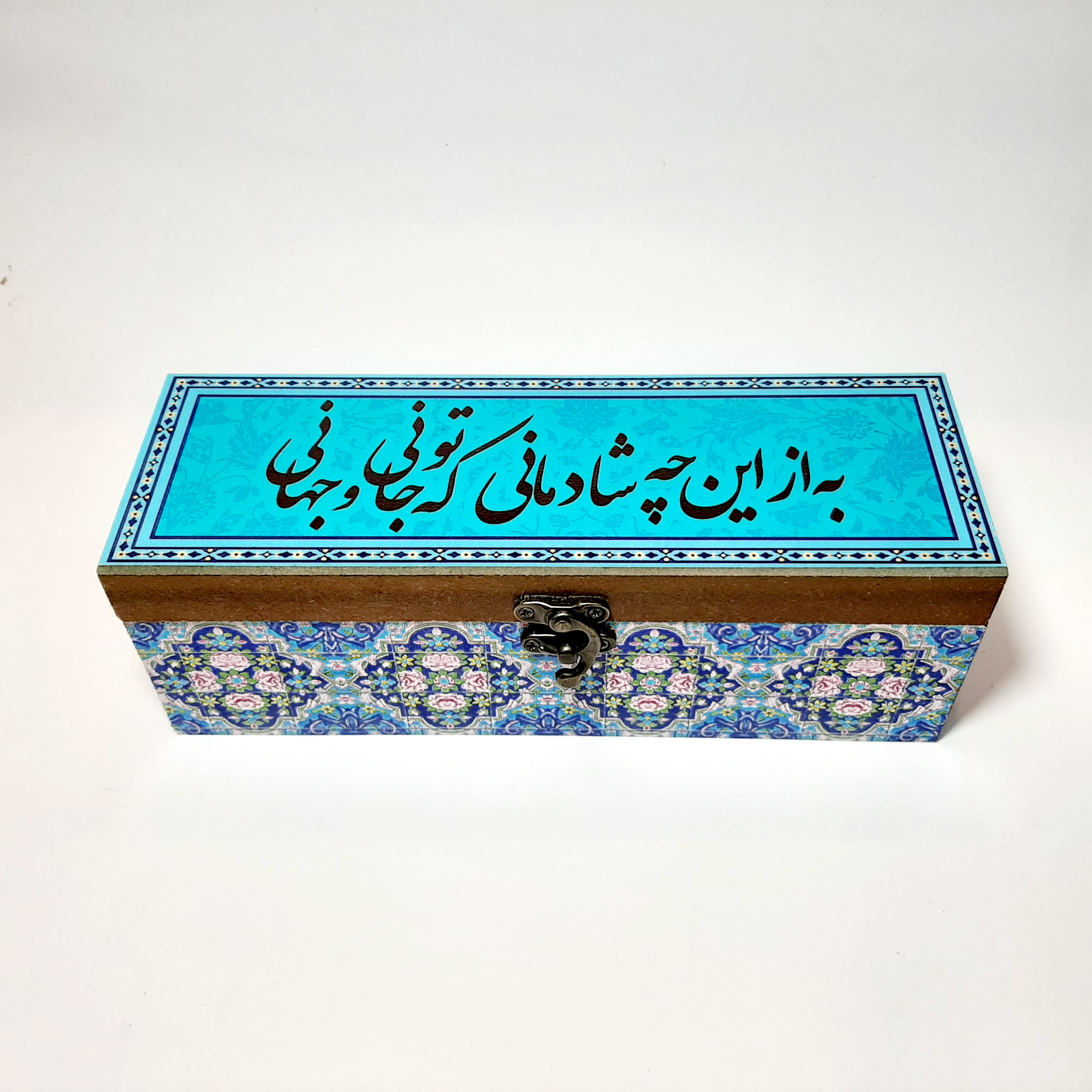 جعبه سنتی چوبی مستطیل به از این‌چه شادمانی