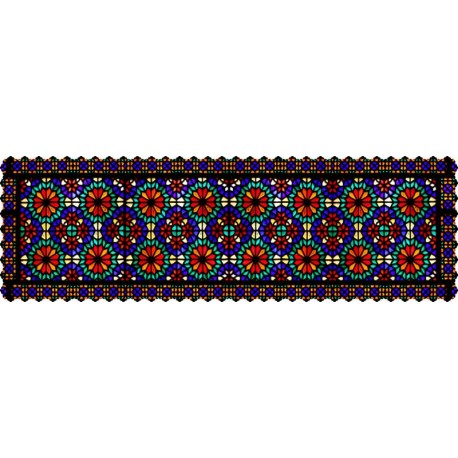 رانر رومیزی مستطیل سنتی مخمل 3038