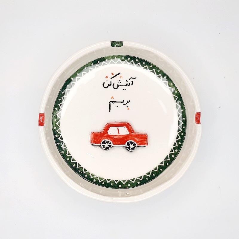 زیرسیگاری دستساز نقش برجسته کد ۰۶